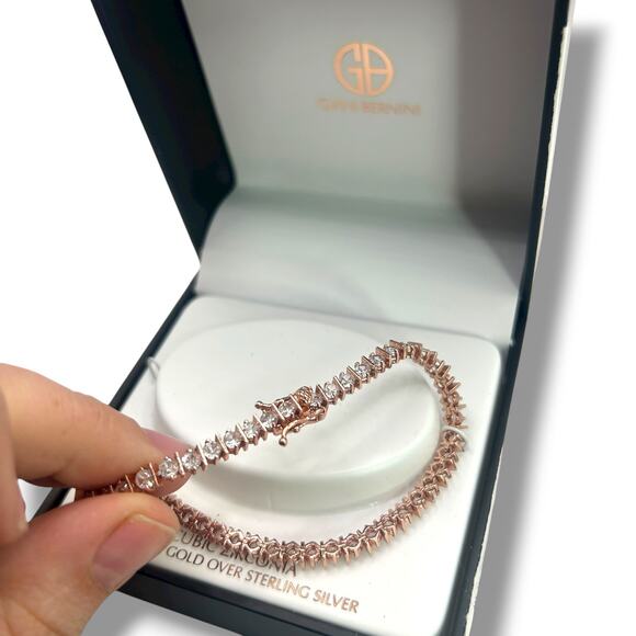 Giani Bernini Cubic Zirconia Tennis Bracelet 18k Rose Gold-Plate Sterling Silver - Picture 11 of 11